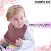 Baby Feeding Essential Baby Dinner Set Infant Training Eating Utensils-Pack of 7 - Rosewood